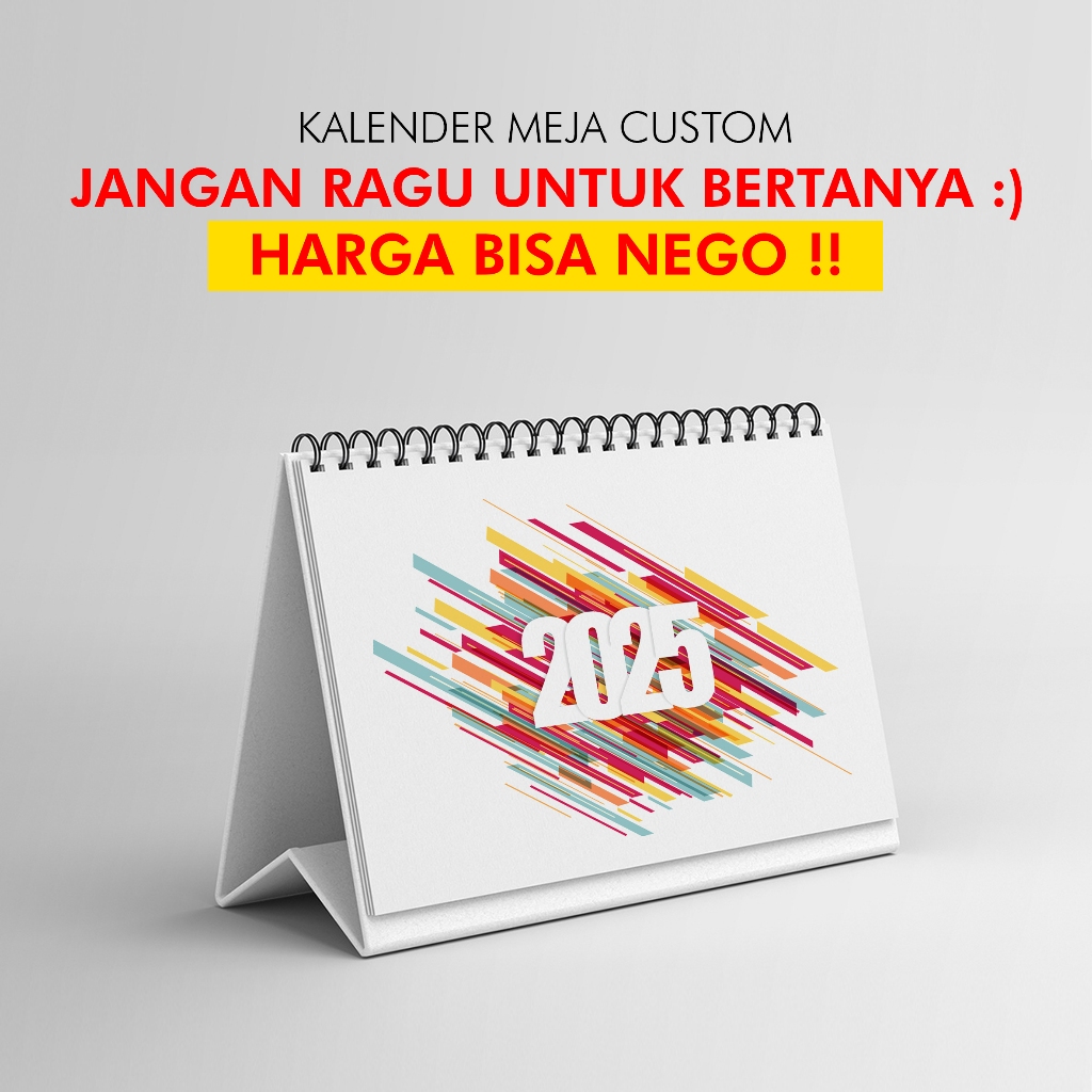 

PRINT DAN CETAK KALENDER MEJA 2025 CUSTOM UKURAN A5 21 X 14,8 CM