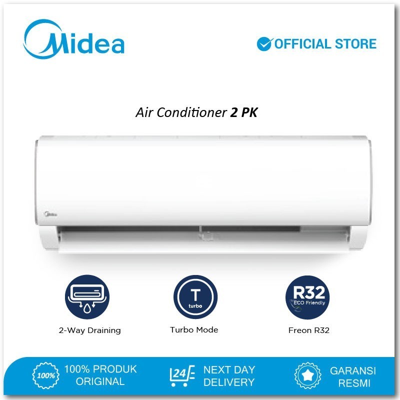AC Midea Standard R32 2PK MSAF-18CRN2 / MSAF18CRN2