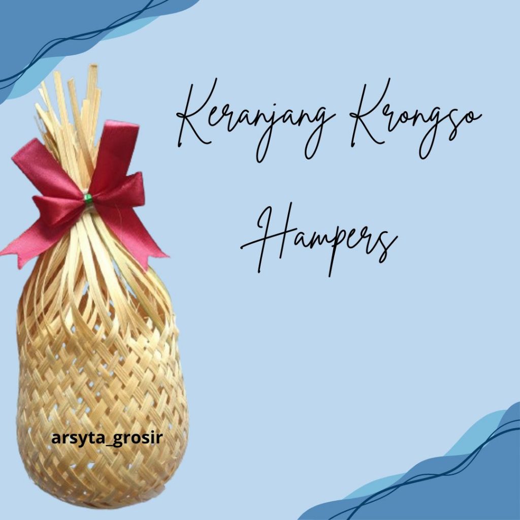 

Keranjang Krongso Hampers Unik / Krongso Anyaman Bambu