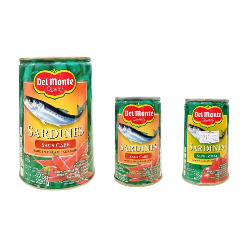 

Delmonte Sardines Saus Cabe/Tomat