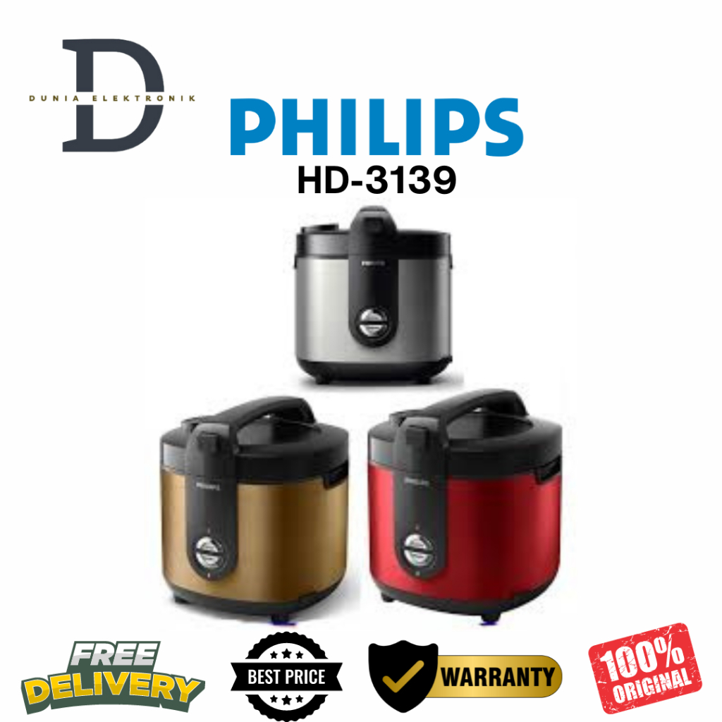 RICE COOKER PHILIPS - HD 3139 - 2 LITER