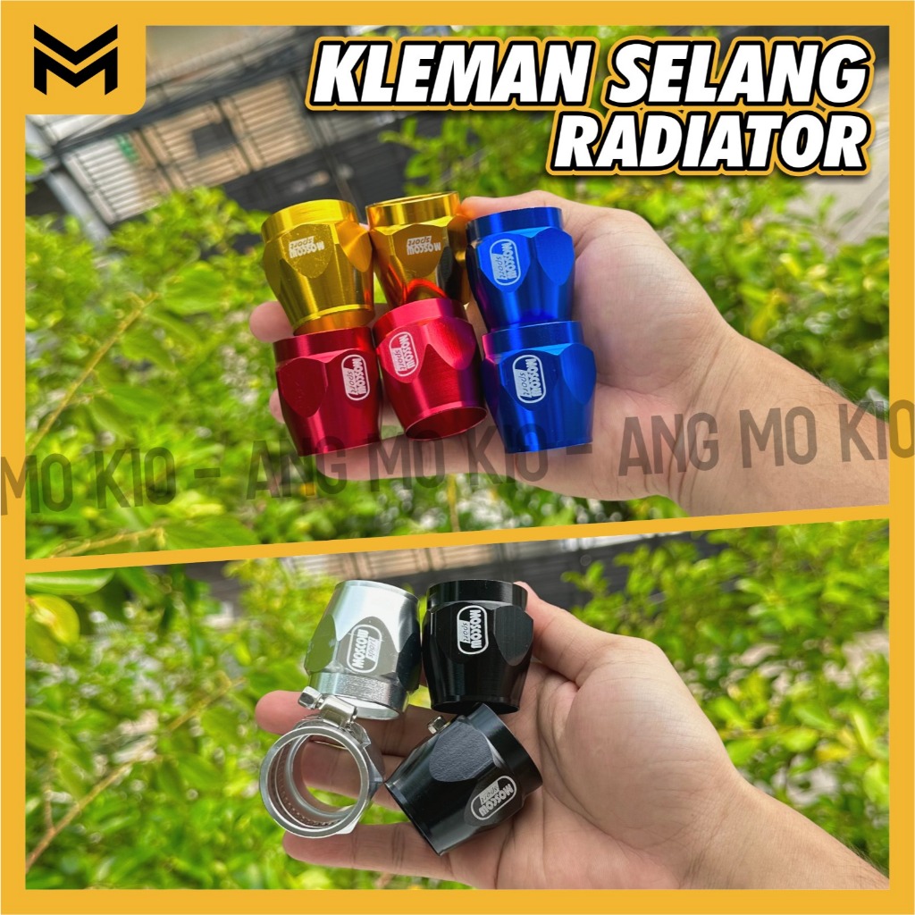 KLEMAN SELANG RADIATOR ORIGINAL MOSCOW SPORT IMPORT + BAUT BREKET SETTLE UNTUK MENGAIT PEMASANGAN KE