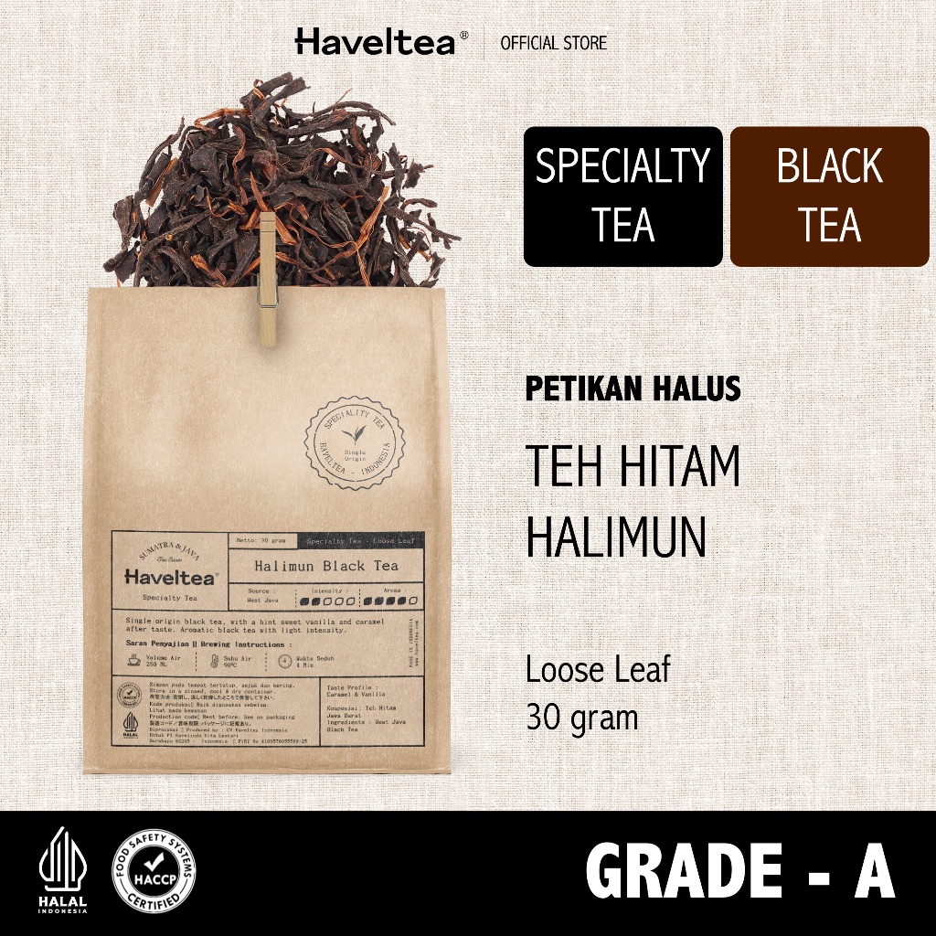 

HALIMUN BLACK TEA | The Grand Cru | Haveltea | Teh Hitam | Loose Leaf
