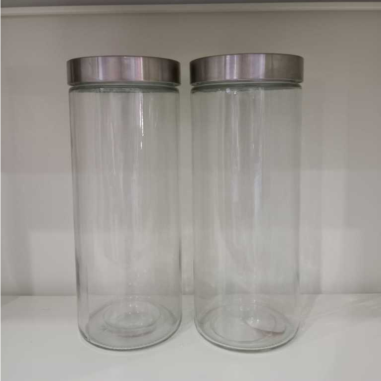 Toples Kaca Bening Kapasitas 2 Liter / Toples Besar / Toples Kedap Udara