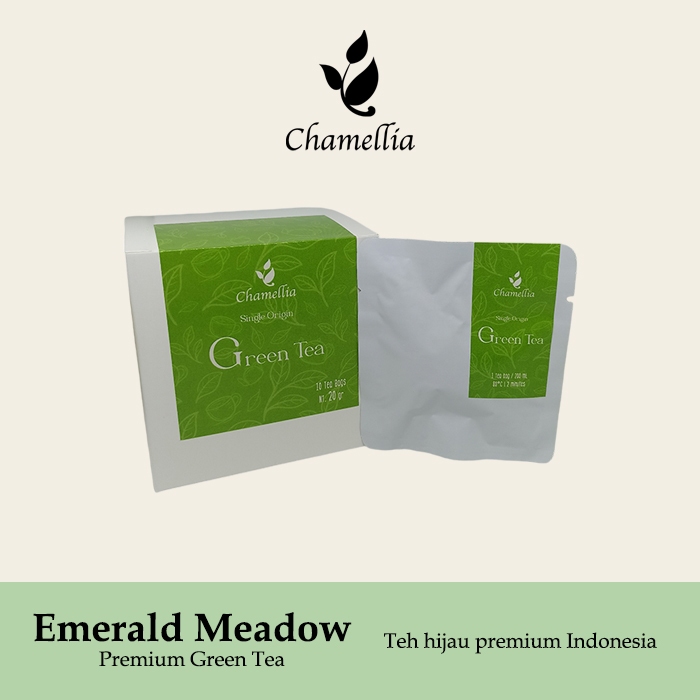 

Chamellia EMERALD MEADOW - Premium Indonesia Green Tea | Teh Hijau Premium Indonesia