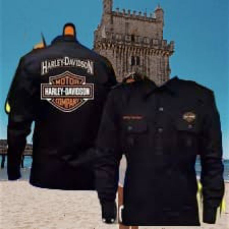 kemeja Harley Davidson pdh Harley Davidson seragam Harley Davidson kemeja kerja Harley Davidson sera