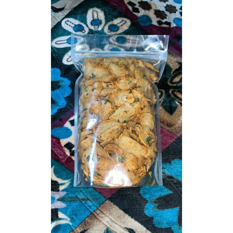 

Kripik Basreng Daun Jeruk (250gr)