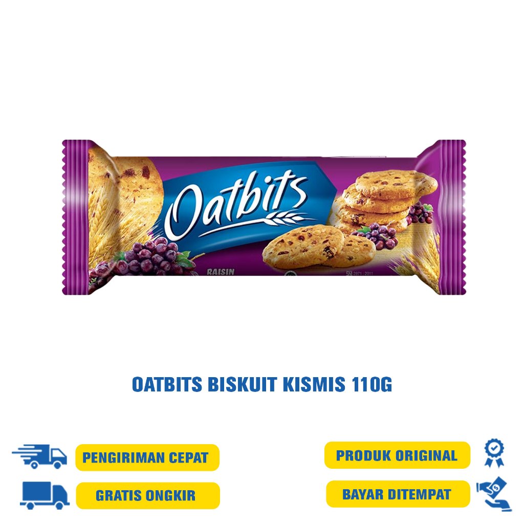 

Oatbits - Oat Biskuit - 110Gr All Variant | Strawberry Yogurt | Choco Banana | Kismis