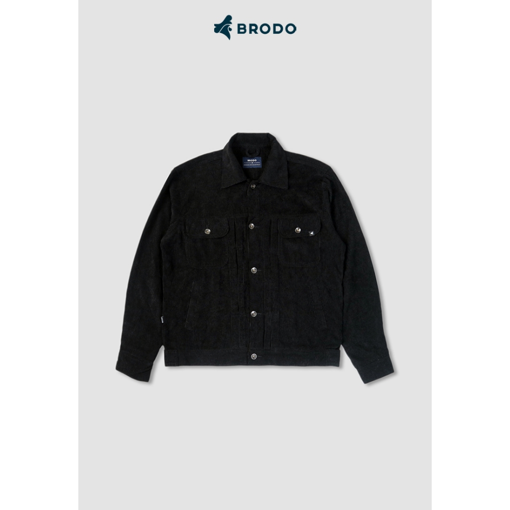 BRODO - Trucker Jacket Corduroy Black