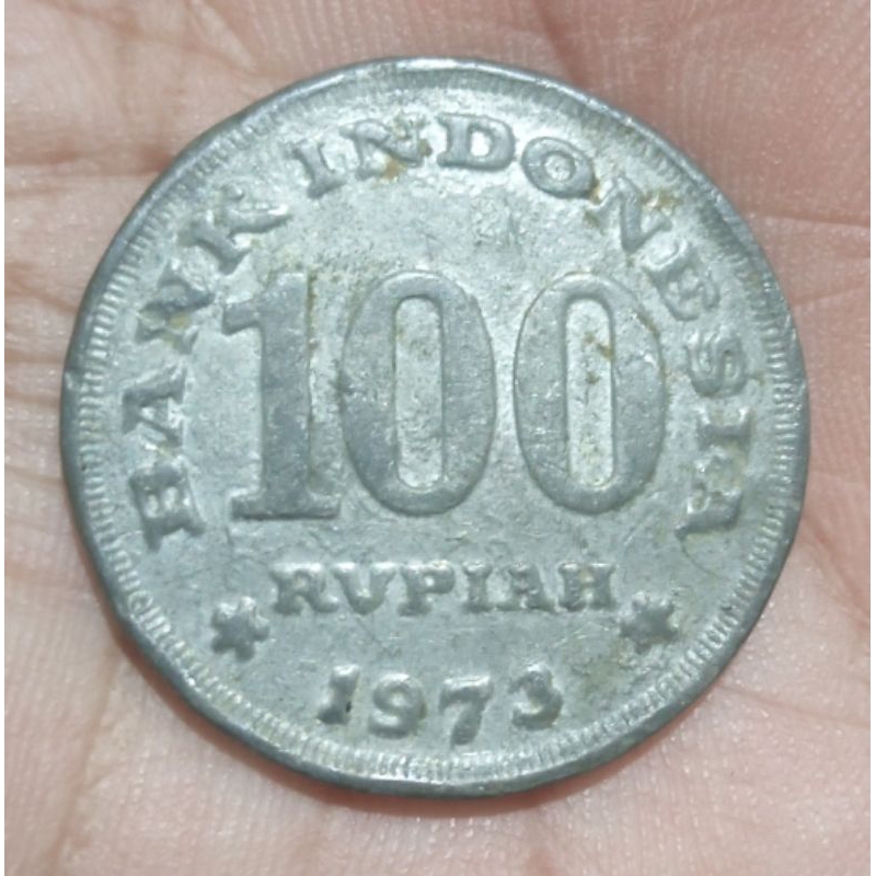 Koin Indonesia 100 Rp 1973 Old Fake Bahan Timah