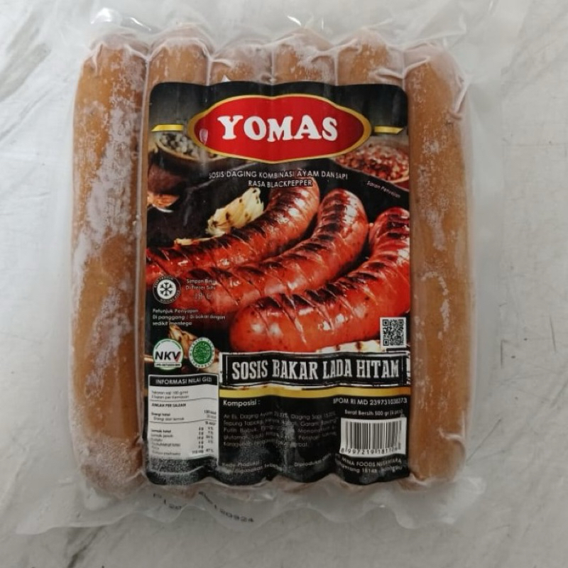 

YOMAS SOSIS BAKAR LADA HITAM ( Jumbo isi 6 )