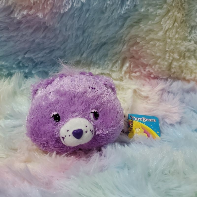 care bears ungu dompet koin (share bears)