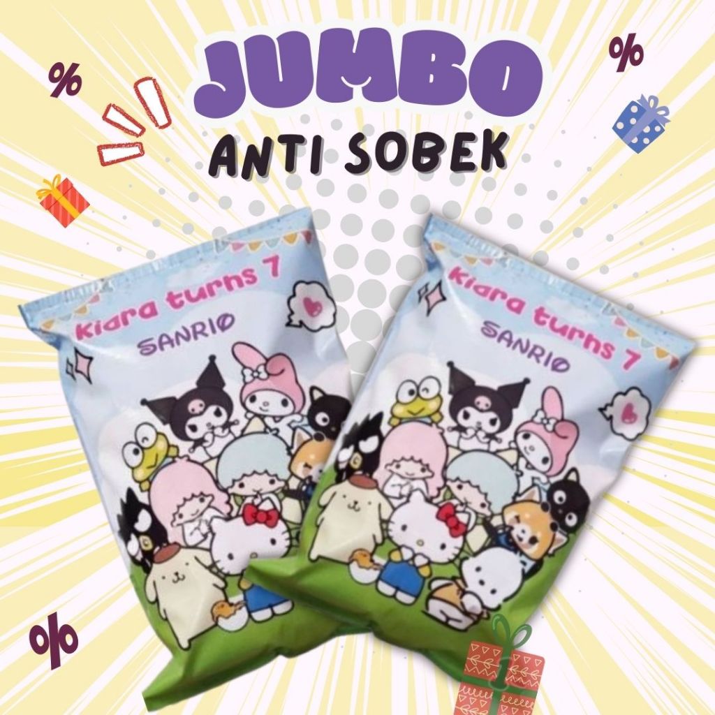 

(30x40cm) Jumbo Pouch Snack Ulang Tahun Anak Kantong Bingkisan Souvenir Ulang Tahun Anak Birthday