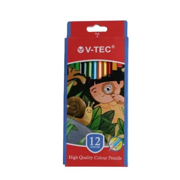 

pensil warna 12 warna vtec/pensil 12 warna vtec / pensil kayu warna