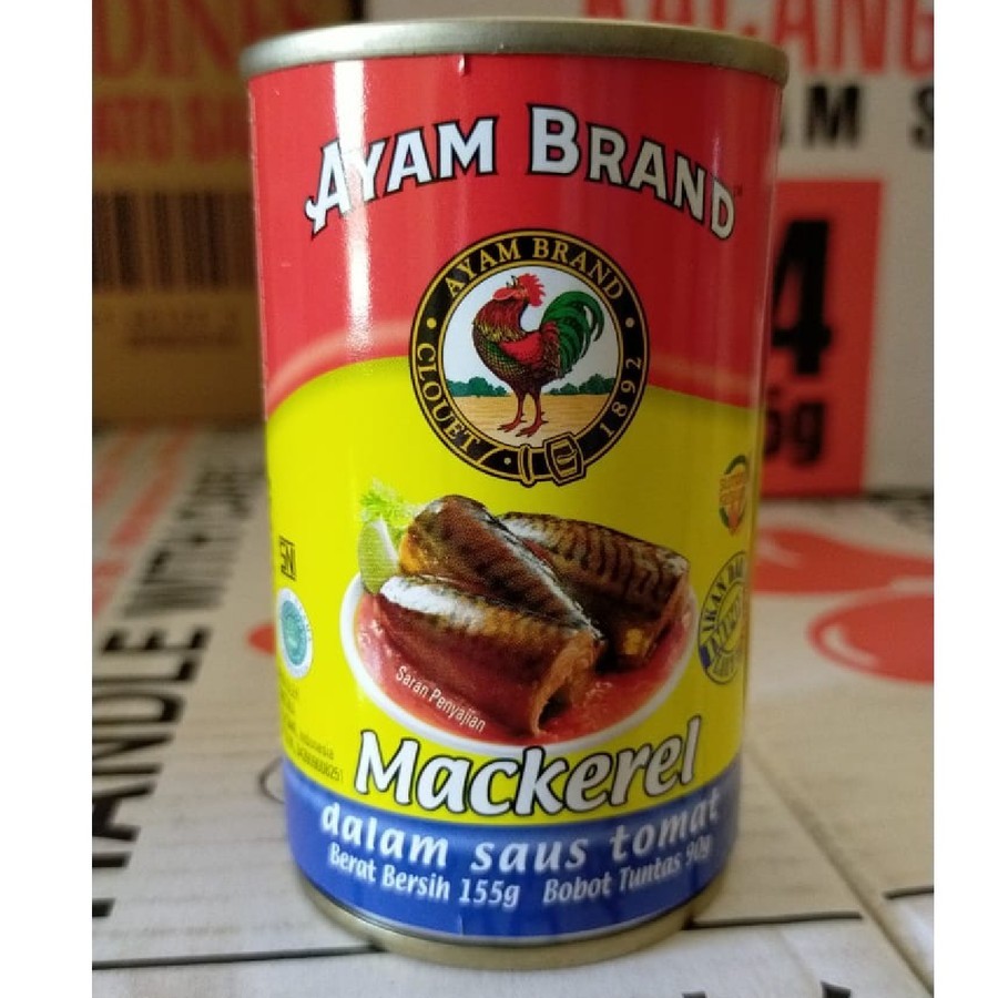 

AYAM BRAND Mackerel dalam Saus Tomat 155 gram