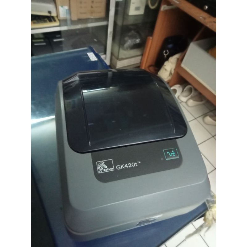 ZEBRA GK420T SECOND PRINTER BARCODE THERMAL printer label cetak resi