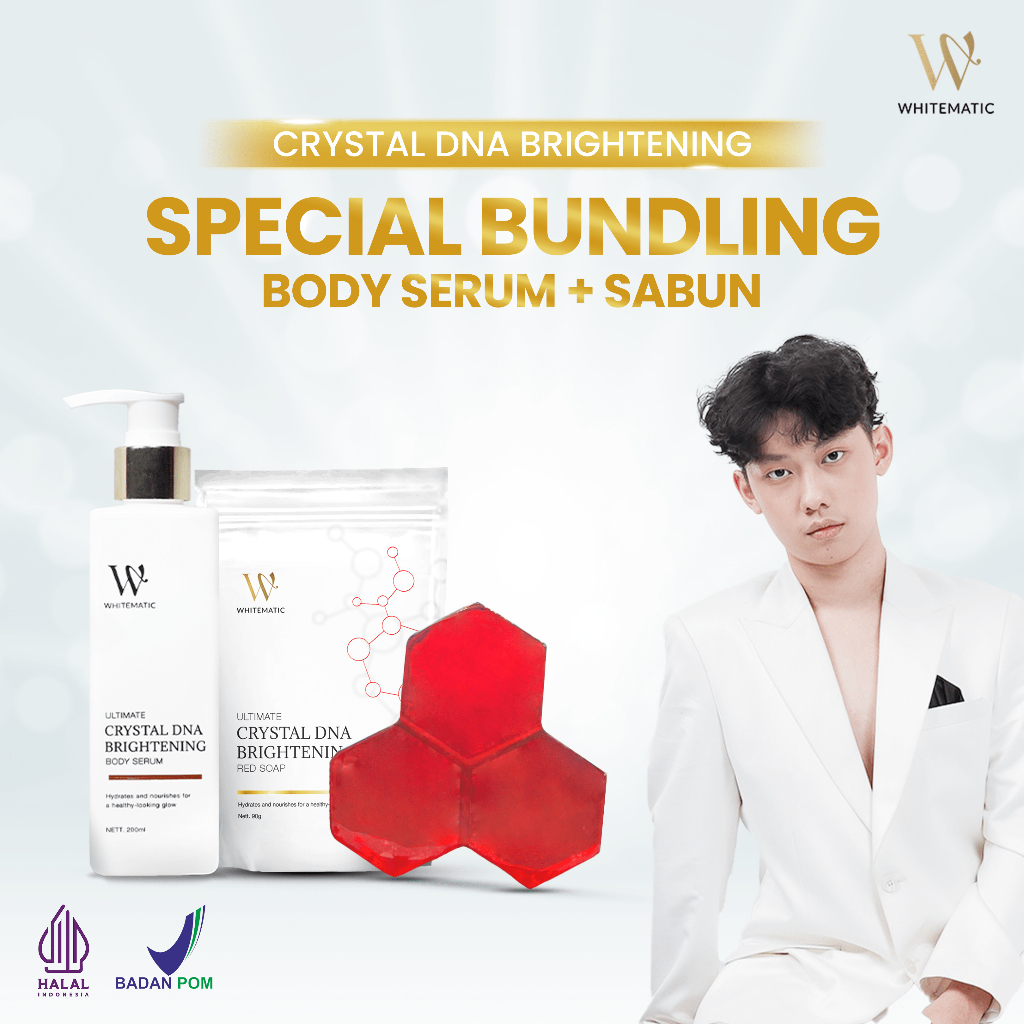 WHITEMATIC BODY SERUM + SABUN DNA SALMON ULTIMATE CRYSTAL