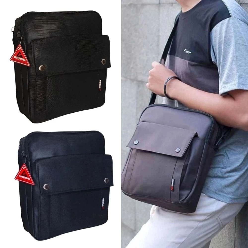 Tas Selempang Kerja Pria Kotak Tas Slingbag Pria kerja Kantor Tas Selempang Bahu Kerja Pria