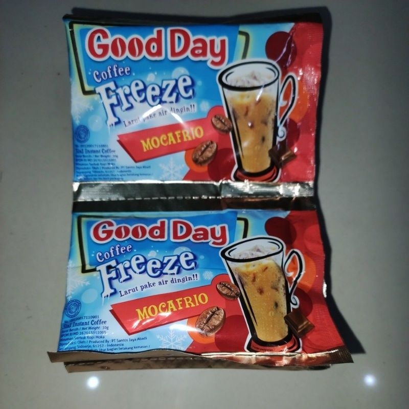 

Good day coffee freeze MOCAFRIO (1 renteng isi 10 biji)