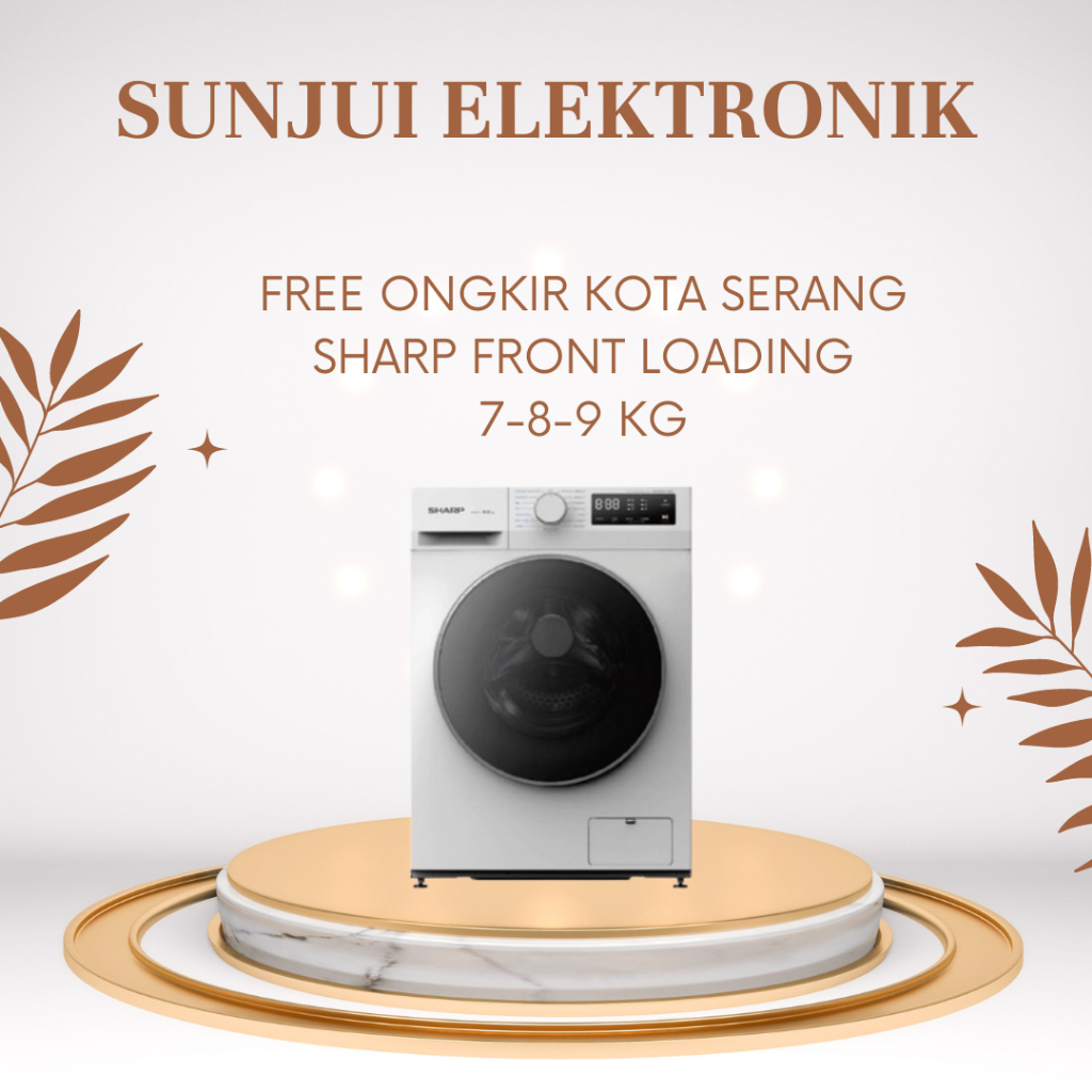 MESIN CUCI FRONT LOADING SHARP