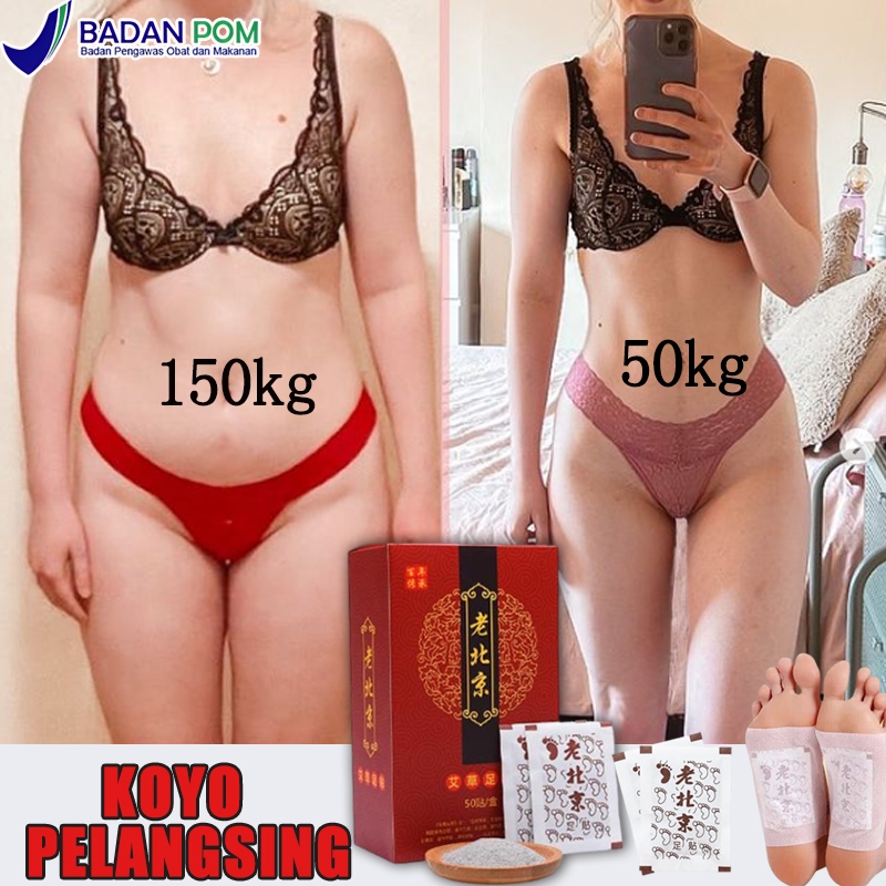 PR KOYO PELANGSING koyo pelangsing perut Koyo kaki detox koyo kaki 50Pcs Koyo Kaki Detox Foot Patch