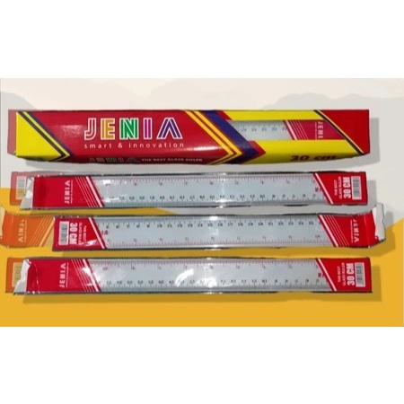 

JENIA Penggaris plastik 30 cm (1 Pcs) / Ruler