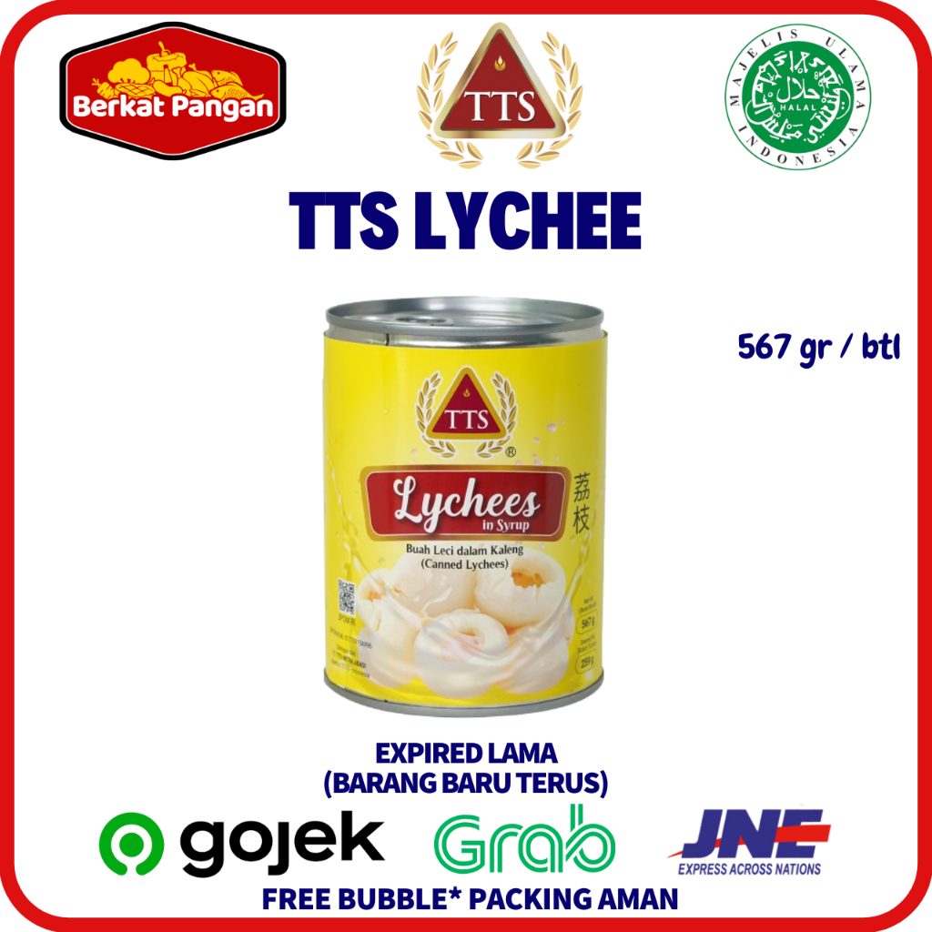 

TTS Lychee In syrup 567gr / Leci Kaleng