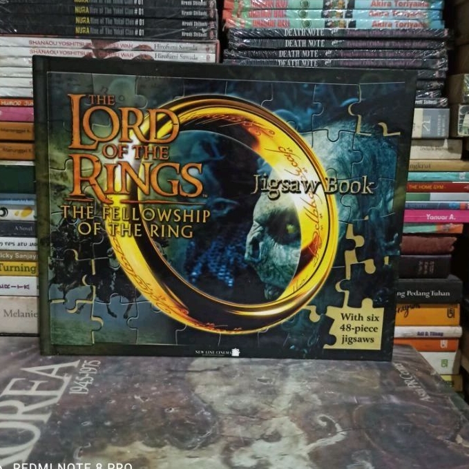 Novel Original THE LORD OF THE RINGS THE FELLOWSHIP OF THE RING Jigsaw Book With six 48-piece jigsaw
