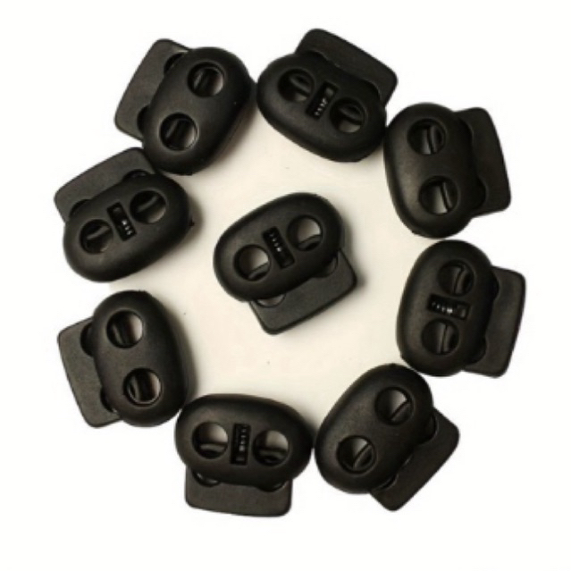 Stopper 2 Lubang COMPO - Strap Penahan Konektor Tali Masker - Stoper Kompo Tali Tas Jahit Kur STOPPE