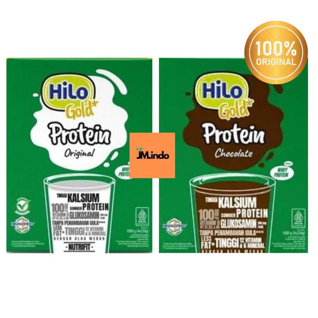 

HiLo Gold Cokelat & Gold Original 1000 gram - Susu Tinggi Kalsium Plain