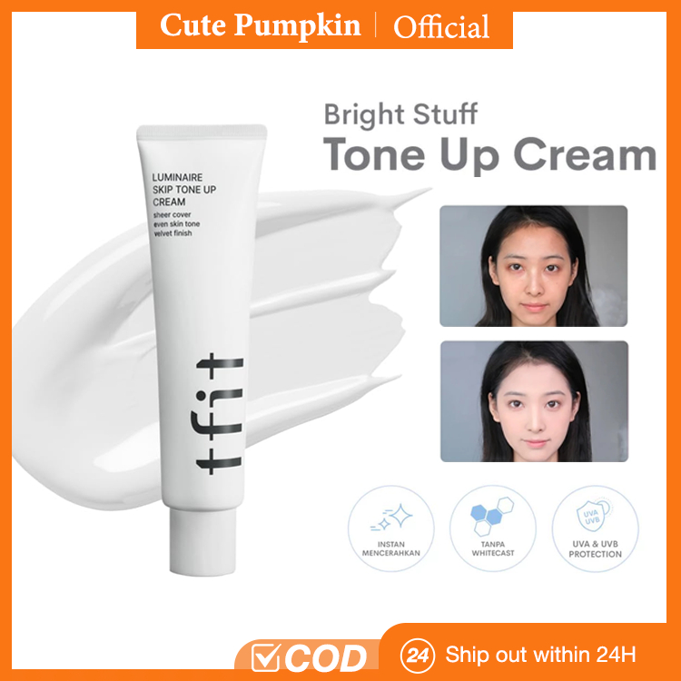 [100% Asli] TFIT Luminia Skip Tone up Cream 100g Lazy Cream Concealer Whitening Cream pemutih wajah 