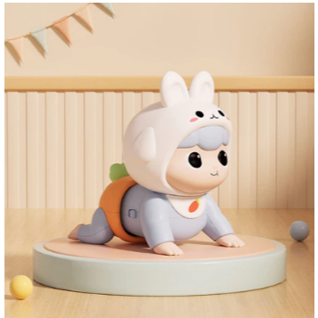 mainan bayi merangkak elektrik musikal bayi 6-12 bulan