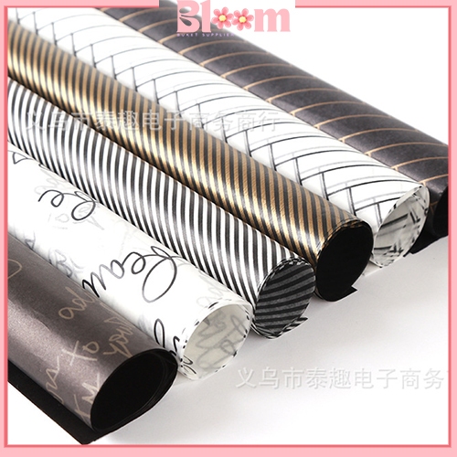 

Kertas Buket Bunga Motif garis Flower Wrapping paper KB6313