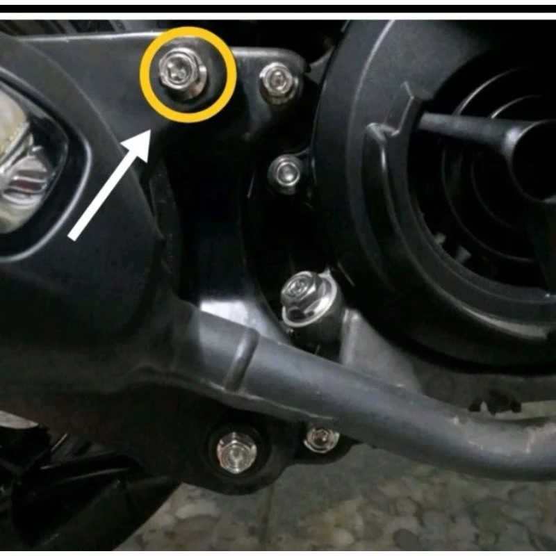 baut kenalpot mio fino soul steanlees 2kunci harga 1pcs