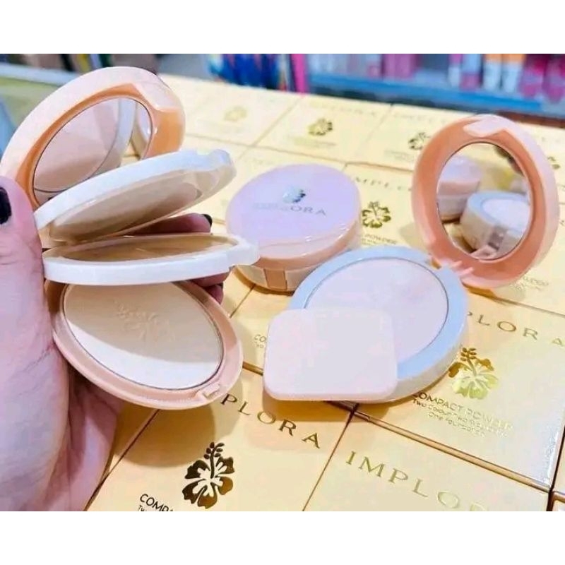 BEDAK PADAT IMPLORA 3 IN 1 BEB/ BEDAK PADAT IMPLORA TWO WAY CAKE 3 IN 1 / FREE 2 FOUNDATION + 1 BEDA