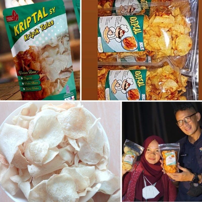 

keripik talas kriptal