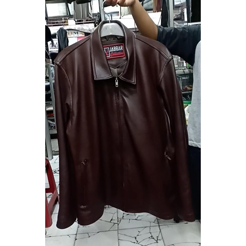 Jaket kulit asli garut size Jumbo