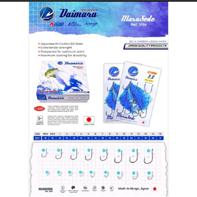 Mata Pancing Daimaru Marusode 1054-Kail ukuran kecil