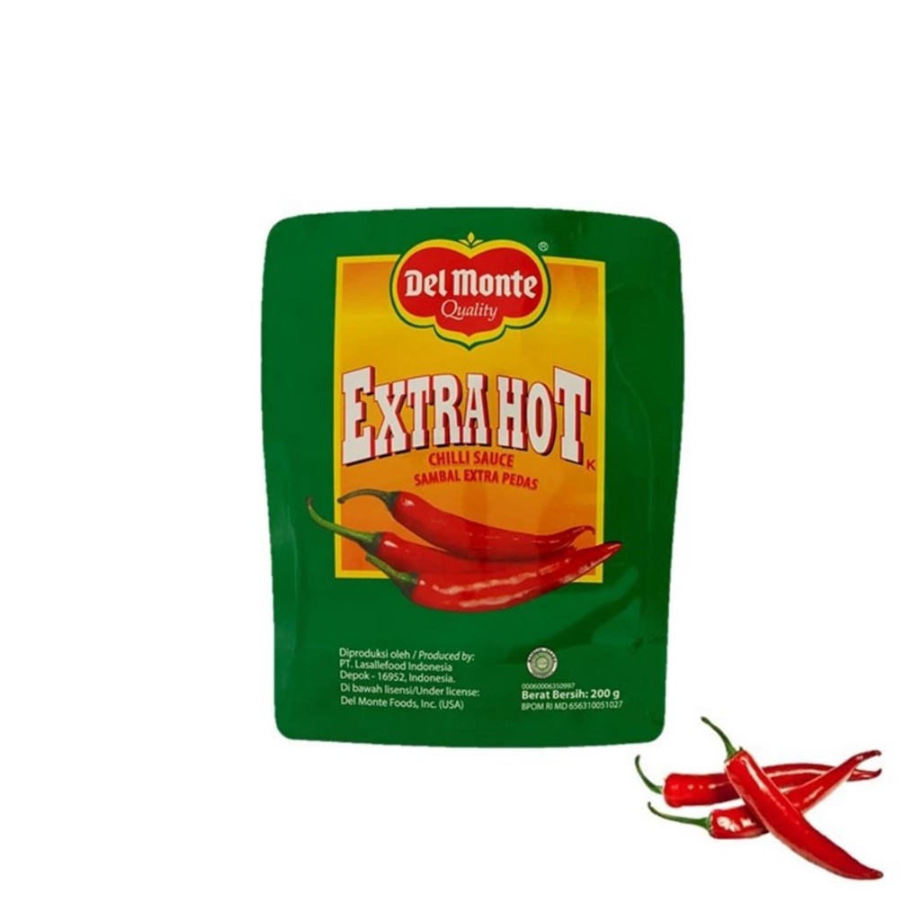 

Delmonte Saus Extra Hot Chilli Pouch 200g