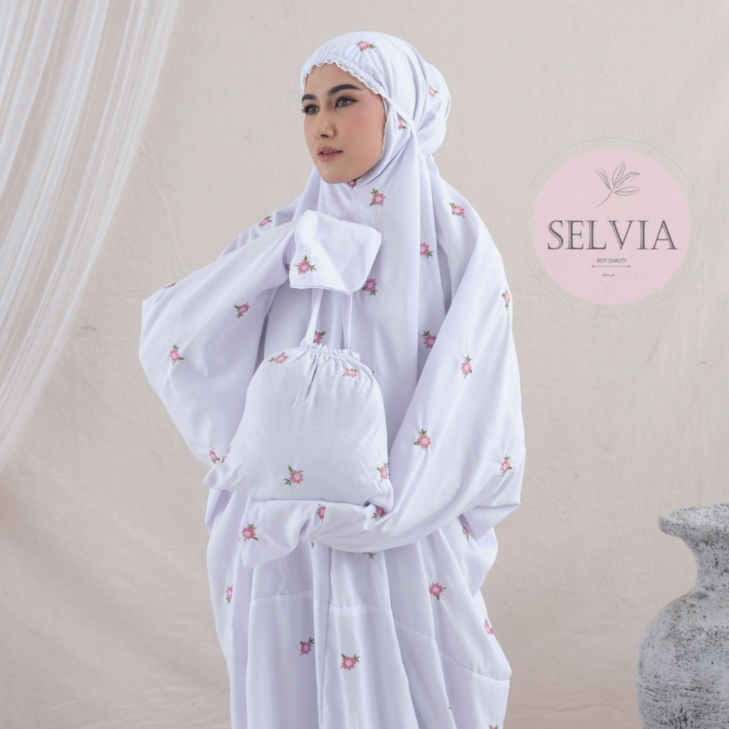 Mukena Terusan Dewasa Jumbo Katun Premium Majidah