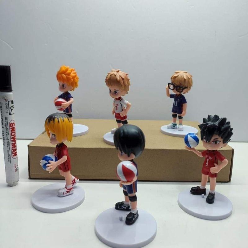 mainan figure Haikyu volleyball tobio kageyama nishinoya yu kei tsukishima kenma kozume koshi sugawa