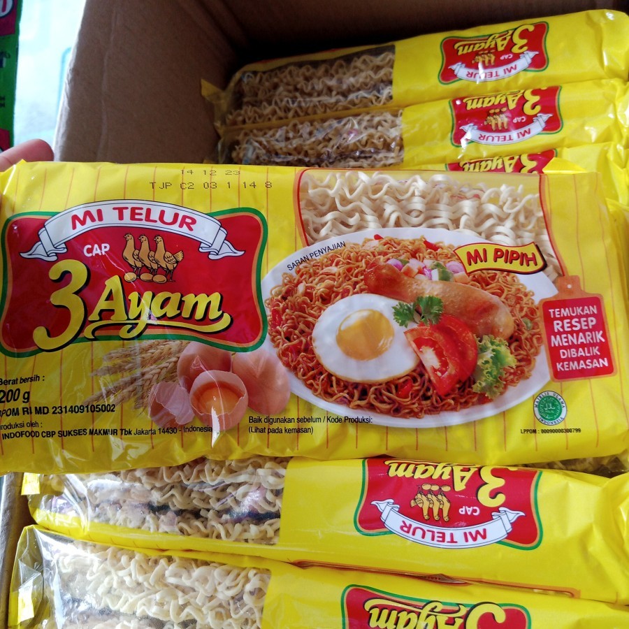 

MIE TELUR 3 AYAM 200 GRAM