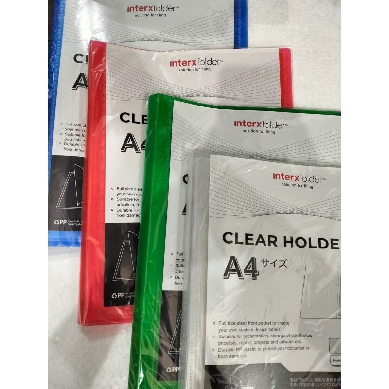 

CLEAR HOLDER TRANSFARAN A4 20 LEMBAR MERK INTER X FOLDER.CLEAR HOLDER TRANSFARAN A4 40 LEMBAR INTER X FOLDER.MAP DOKUMEN,MAP ARSIP ,MAP PADUAN SUARA