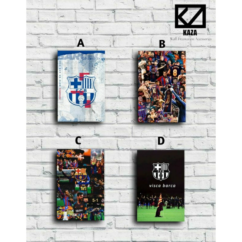 WallDecor / Pajangan Dinding / Hiasan Dinding / Hiasan Kamar FC Barcelona