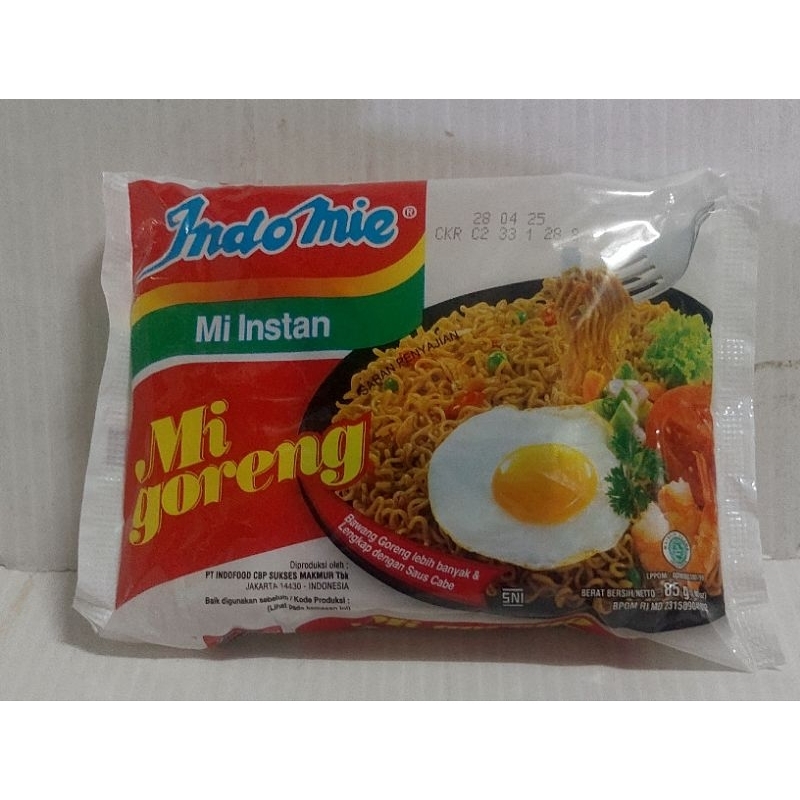 

INDOMIE GORENG 85gram harga per 1pcs-5pcs