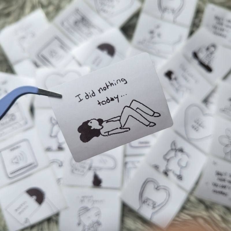 

[ ] 30pcs CUTE STICKER BLACK AND WHITE / Girl Sticker / segel sticker / sticker freebies / journaling sticker / sticker quotes / love sticker / deco sticker / freebies kpop