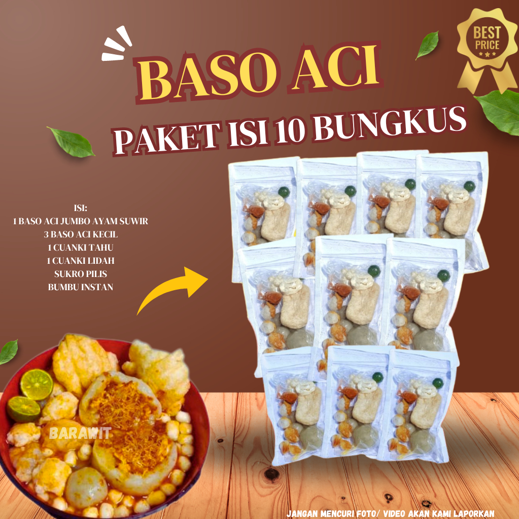 

PAKET BASO ACI JUMBO AYAM SUWIR 10 BUNGKUS MAKANAN INSTAN ENAK PEDAS MURAH