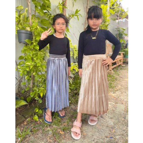 ROK PLISKET BLUDRU ANAK PEREMPUAN 4-9 TAHUN / ROK PLISKET ANAK ANAK / ROK PLISKET ANAK PEREMPUAN // 
