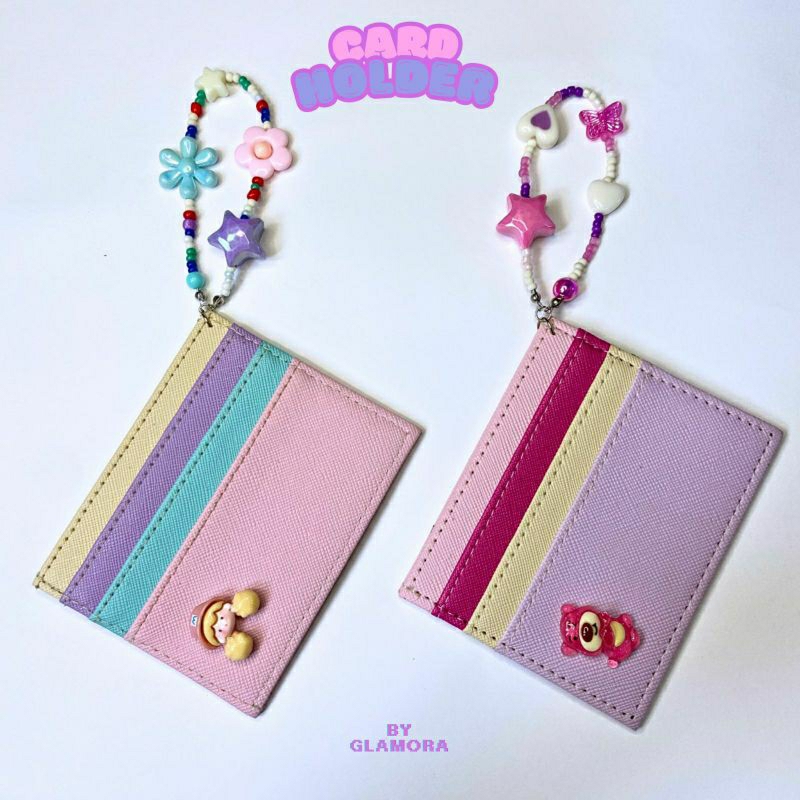 Card Holder Beads  - Berry & Lollipop
