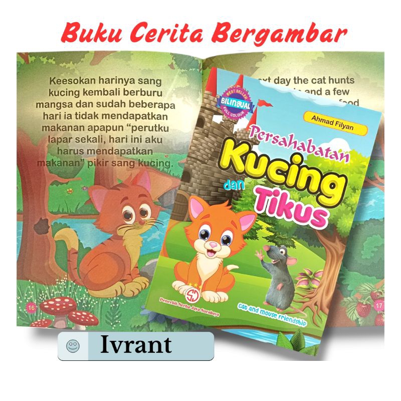 BUKU CERITA BERGAMBAR: PERSAHABATAN KUCING DAN TIKUS/SJ